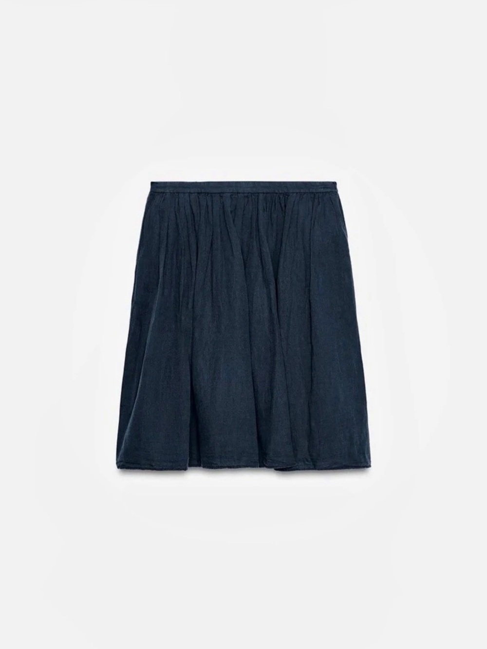 ZARA ZW collection Linen blend midi skirt